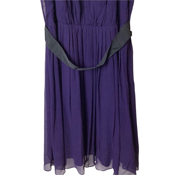 Club Monaco Deep Purple Sleeveless Midi Dress - Picture 4 of 9
